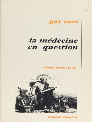 cover image of La médecine en question